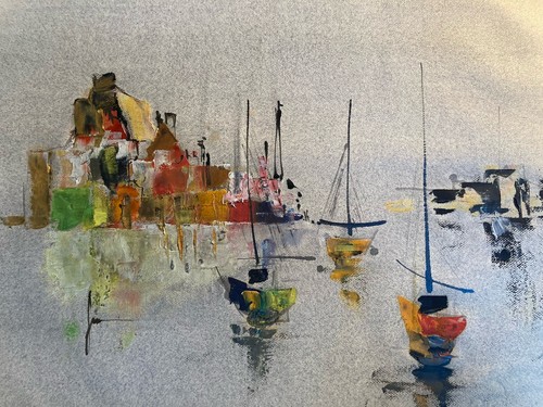 Très belle peinture paysage - très,