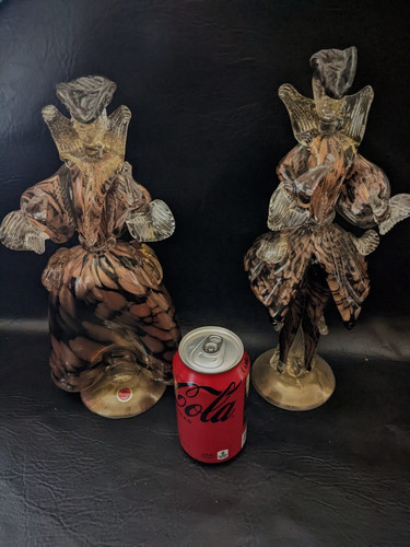 Figurine verre doré murano - verre,