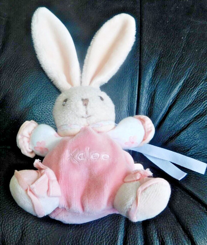 Mini doudou lapin kaloo rose - doudou,