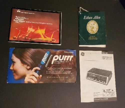 Lot vintage manuals incl - lot,