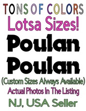 TWO Poulan Text Logo Die Cut