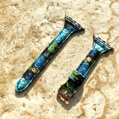 Bleu roses slim bande - bleu,