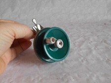 Ancien moulinet pêche à la mouche tambour plastique français 7cms insolite années 60