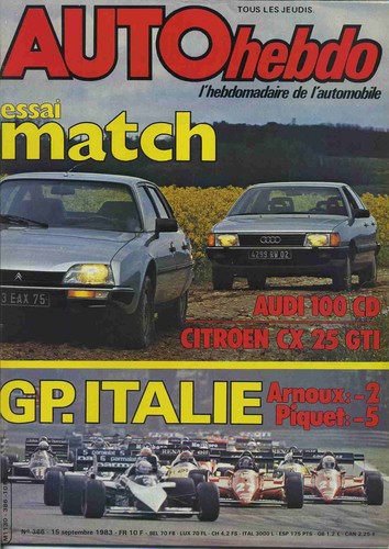 Auto hebdo 386 09 - hebdo, 15/09/1983