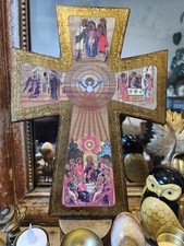 icône Byzantine orthodoxe Vintage