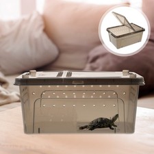  Terrarium Tortue Cage Réservoirs De Reptile Aquarium Transparent