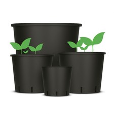 Pot de fleurs rond en