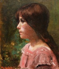 Tableau portrait jeune fille