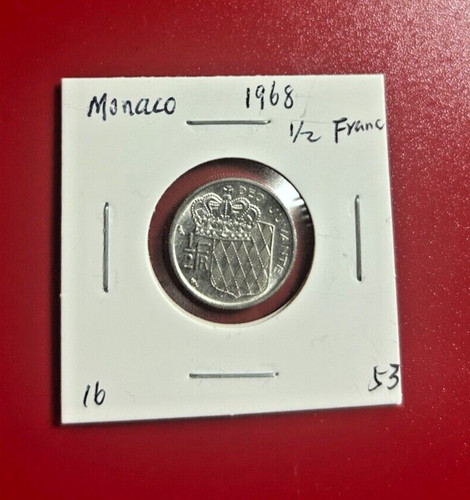 1968 monaco franc pièce - 1968,