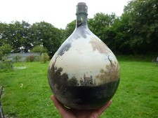 Jean RIGAUD (1912-1999) Sologne - Peinture 360° sur bonbonne dame jeanne signé