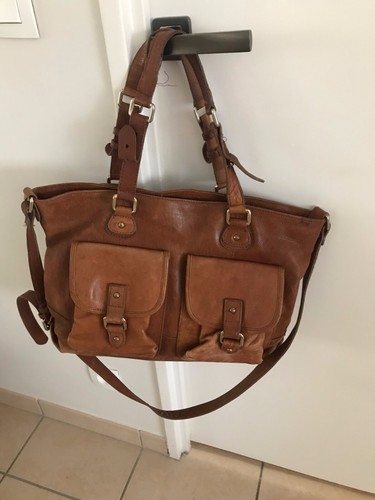 Sac cuir bandoulière - en,