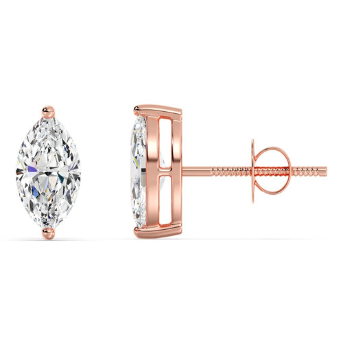 Boucles oreilles diamant cvd - d'oreilles,