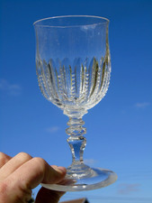 Clichy? Verre à eau en cristal taillé. XIXe s. Haut. 16 cm - Diam buvant. 7,8 cm