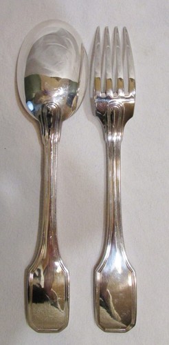 Couvert ancien metal argente - ancien,