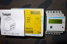 COMPTEUR  ELECTRIQUE MONOPHASE 32A HAGER EC111 Energie totale/partiel 32 AMPERES
