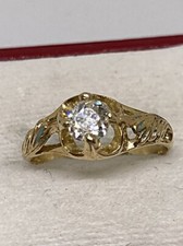bague vintage diamant 0.45 ct