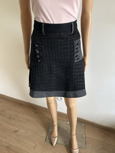 Jupe noire longue desigual - jupe,