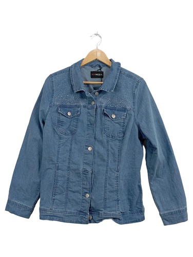 Miamoda veste jean - veste, bleu