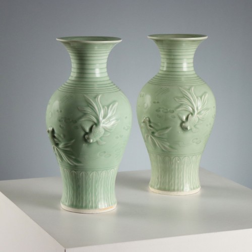Vases pocelaine colorée - vases,
