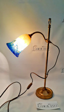 LAMPE ART DÉCO MONTE ET BAISSE COL DE CYGNE ET PÂTE DE VERRE - CIRCA 1930