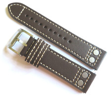 FOSSIL Original Bracelet En Cuir De Remplacement FS4936 Pour Montre Marron 22 Mm