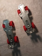 Patins à roulettes vintage Speedy – Champion du Monde – métal chromé & roues...