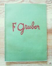 Catalogue Francis Gruber.-