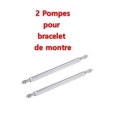 2 entre cornes barrettes ressort pompe tige piston bracelet de montre 8 à 25mm