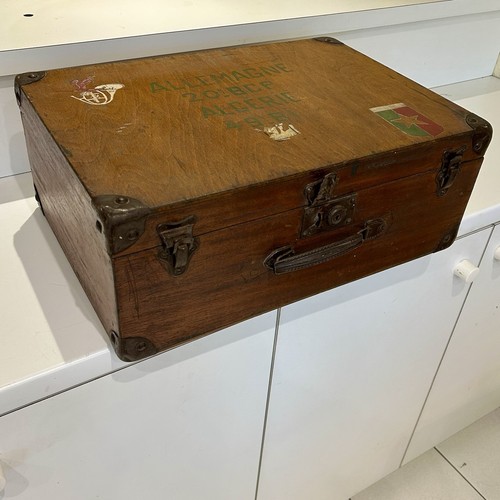 Valise service militaire bois - valise,