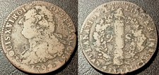 Louis XVI - Constitution - 2 sols au faisceau Français 1792 an 4 N, Montpellier