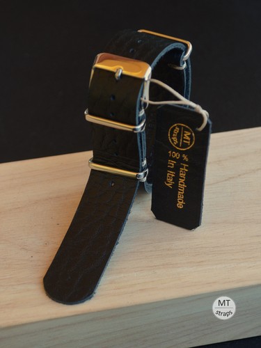 Mtstraps bracelet cuir noir - cuir,