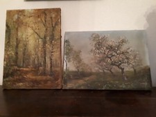 2 toiles  Emile Méry peintre auvergnat (1914-2000)