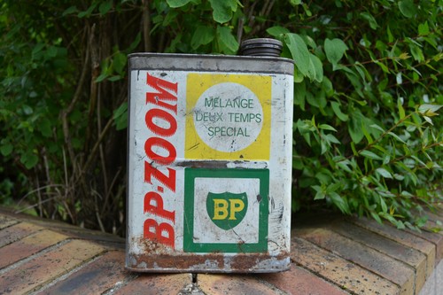 Bidon huile ancien zoom - ancien, bp