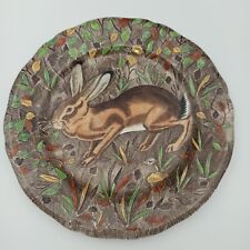 GIEN SERVICE RAMBOUILLET FRENCH DINNER PLATE HARE HUNTING SCENE