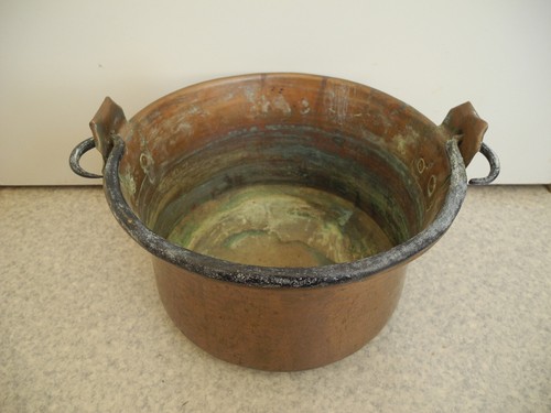 Ancien chaudron cuivre xixe - ancien,