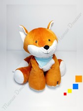 Peluche/Doudou Grand Renard Paprika/Roux Blanc Bandana Bleu Les Amis 35cm Kaloo