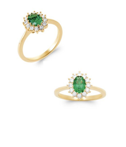 Bague marquise émeraude - marquise,