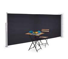 STORE LATERAL GRIS ANTHRACITE 3x1.8m RETRACTABLE POUR TERRASSE, BRISE-VUE JAR...