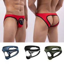String Pour Hommes Taille Basse Sous-Vêtements Ouvert Sur Le Devant Trou De /