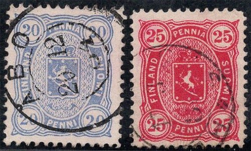 Finlande 1875 16b 17b - mi., 16b-17b