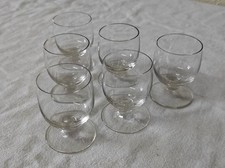 6 anciens petits Verres à