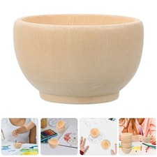  20 Pcs Coupelle Decorative Ornements Bois Bricolage Artisanat Inachevé