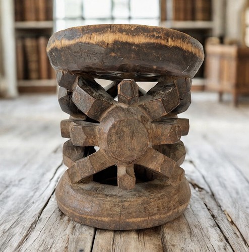 Ancien tabouret bamileke - tabouret,