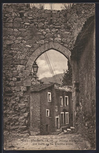 Cpa sospel porte - cpa, et