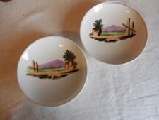 2 GRANDES COUPELLES EN PORCELAINE DE PARIS 19eme siècle