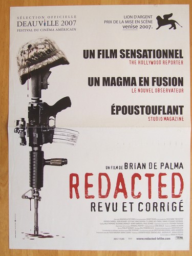 Affiche redacted brian de - de,