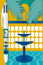 BIC STYLO 4 COULEURS COLLECTOR - EDITION " MARRAKECH " - FONTAINE