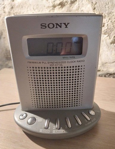 Sony icf c713l - sony, radio-réveil