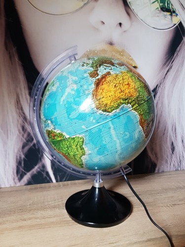 Globe lumineux mappemonde - globe,