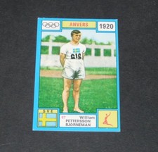 N°67 PETTERSSON BJÖRNEMAN PANINI OLYMPIA 1896-1972 JEUX OLYMPIQUES OLYMPIC GAMES